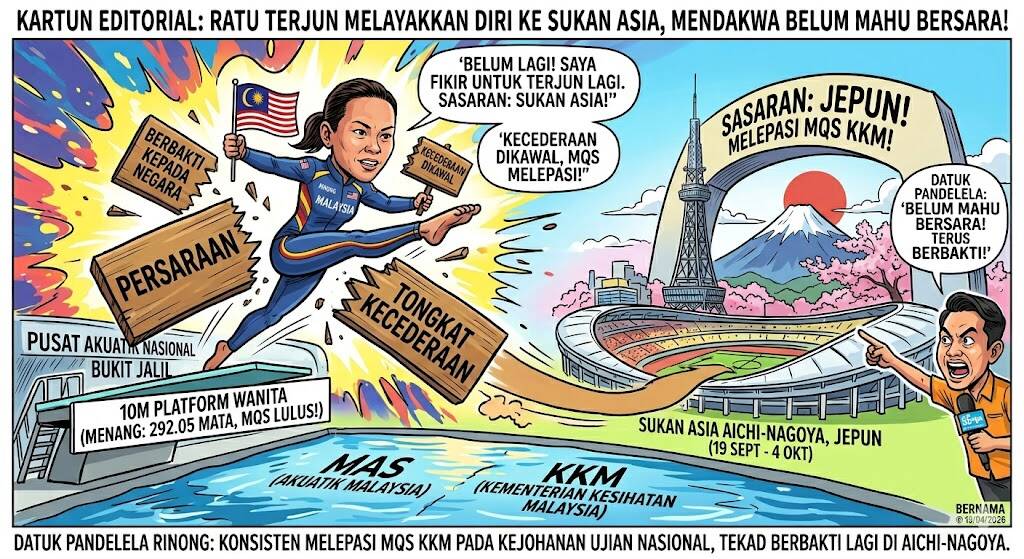 Datuk Pandelela Belum Mahu Bersara; Tekad Layak ke Sukan Asia Aichi-Nagoya