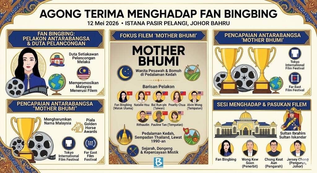 Agong Berkenan Terima Menghadap Fan Bingbing, Promosi Malaysia Menerusi Filem 'Mother Bhumi'