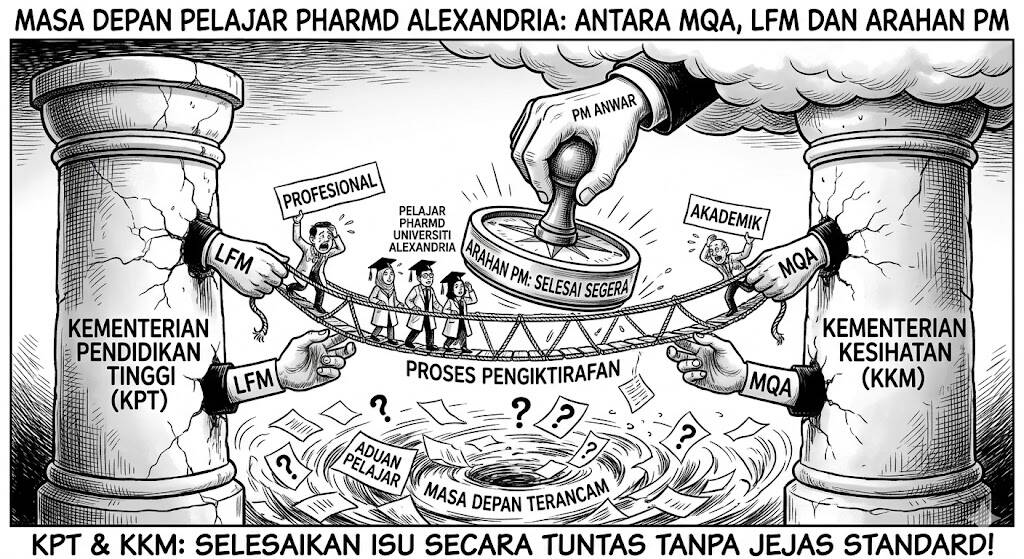 PM Anwar Arah KPT, KKM Selesai Segera Isu Kelayakan PharmD Lulusan Universiti Alexandria