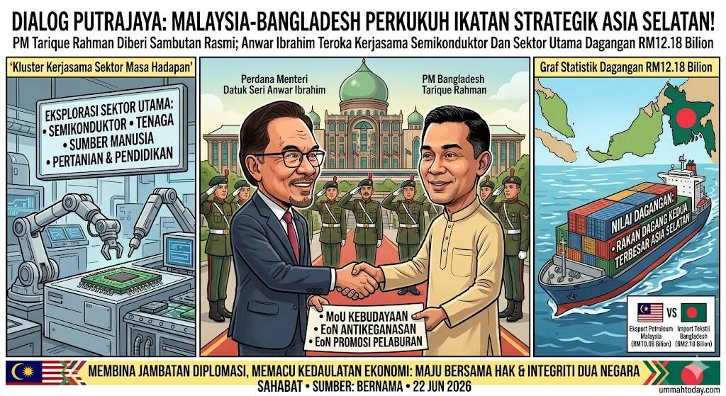 PM Bangladesh Diberi Sambutan Rasmi Di Putrajaya