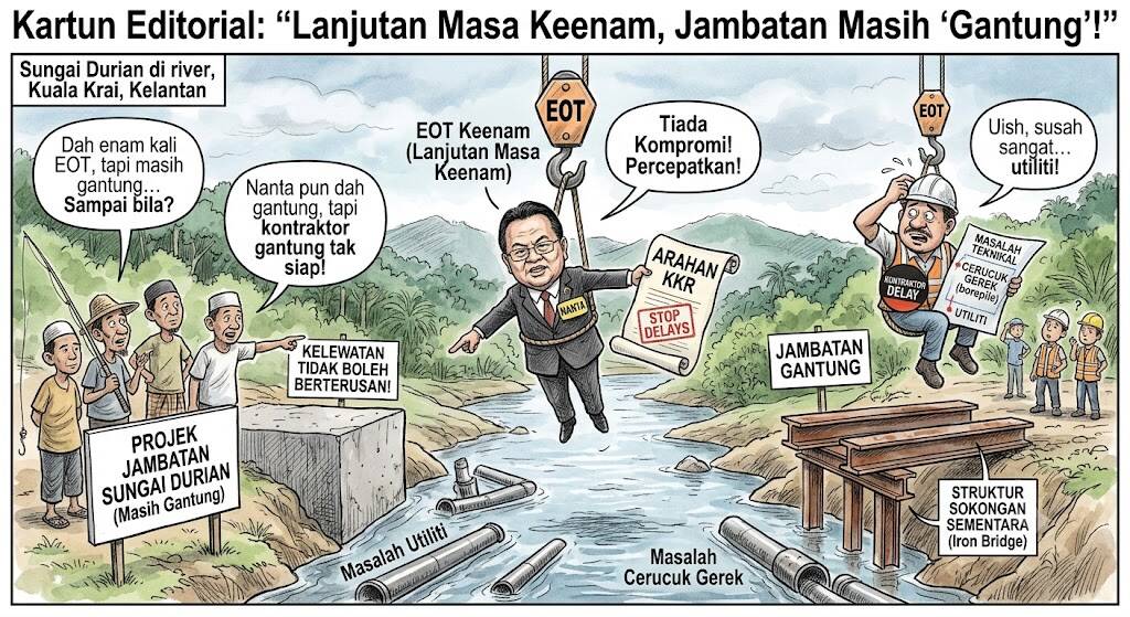 Percepat Projek Jambatan Sungai Durian, Tiada Kompromi Terhadap Kelewatan - Nanta